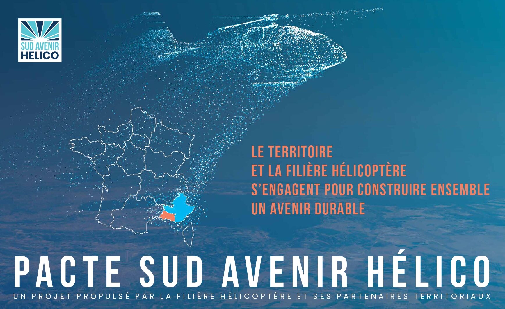 Affiche du Pacte Sud Avenir Hélico